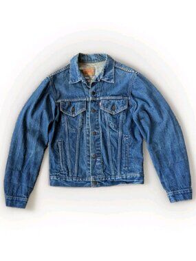 Vintage 1977 Levi’s 71506 Denim Jacket 40L USA Made Trucker Blue Jean 70s Med